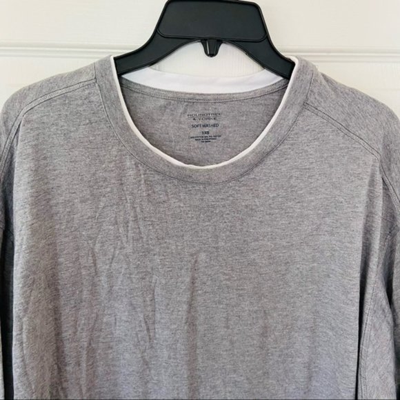 ROUNDTREE & YORKE soft wash gray long sleeve men’s shirt size 3XB - Picture 3 of 6